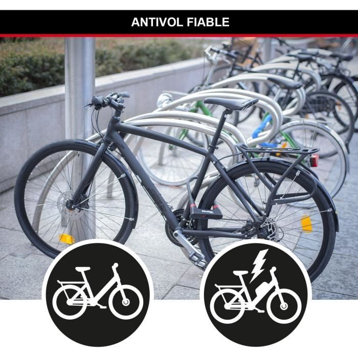 Antivol Vélo U - MASTER LOCK - 8279EURDPRO - Acier Cémenté, Clé, Certifié