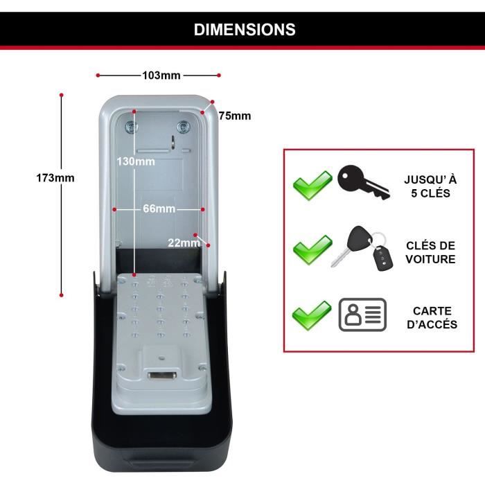 Boite a clés sécurisée certifiée - Format XL - MASTER LOCK