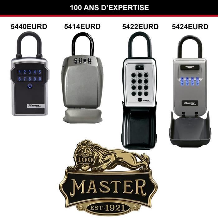 Boite a clés sécurisée - MASTER LOCK - Boutons Poussoirs - Avec Anse - Select Access Partagez vos clés en toute sécurité