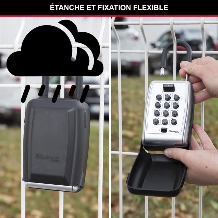 Boite a clés sécurisée - MASTER LOCK - Boutons Poussoirs - Avec Anse - Select Access Partagez vos clés en toute sécurité