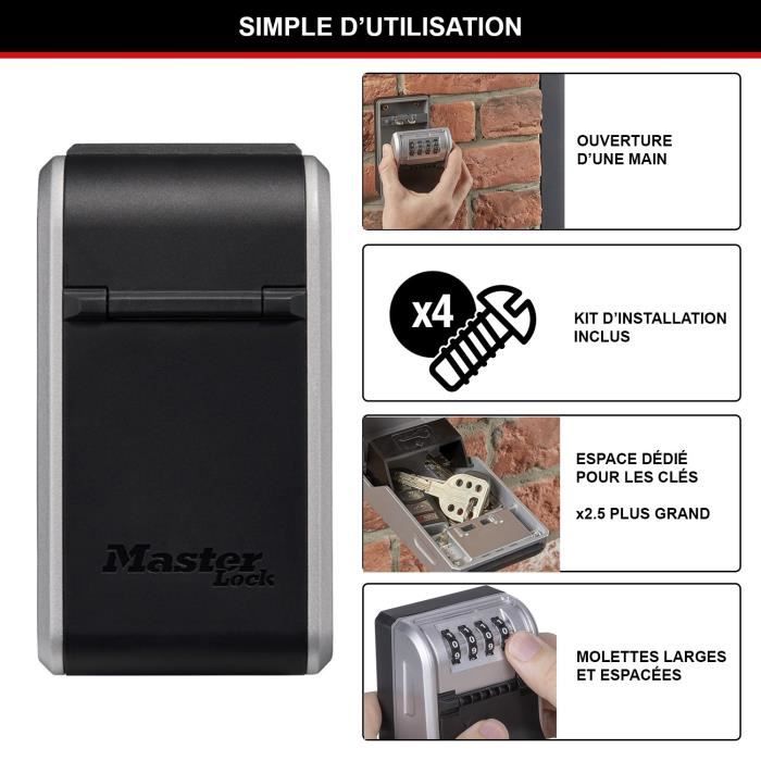 Armoire de sécurité Masterlock Boîte a clés 5481EURD Format L