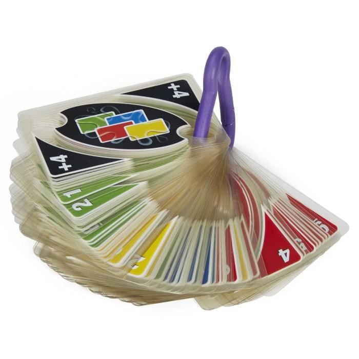 Mattel Games - UNO H20 TO GO - Uno Sport Jeu De Cartes - Jeu De Cartes Famille - 7 Ans Et + - P1703 - Jeux de cartes mattel uno P170