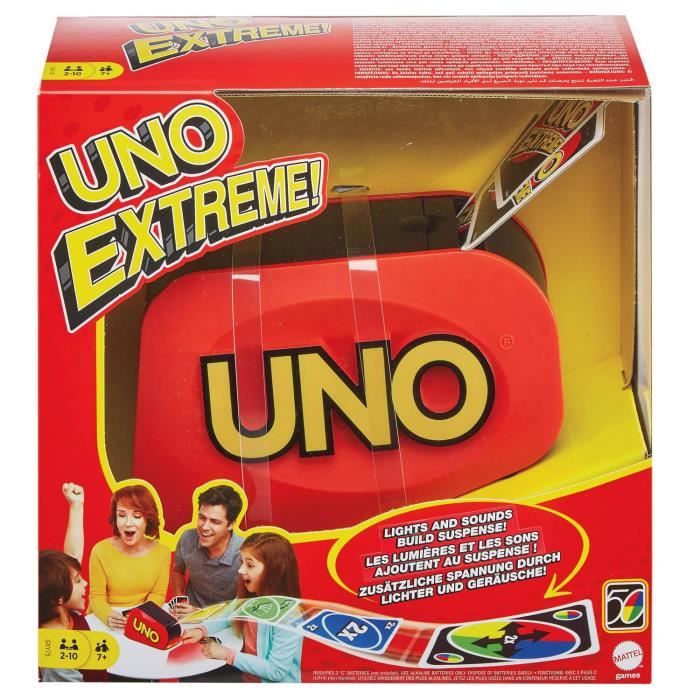 Mattel Games - Uno Extreme - Jeu de Cartes Famille - Des 7 ans GXY75