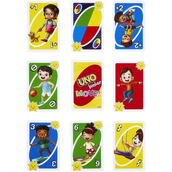 Mattel Games - UNO-UNO Junior Move!-Jeu de cartes pour enfants HNN03