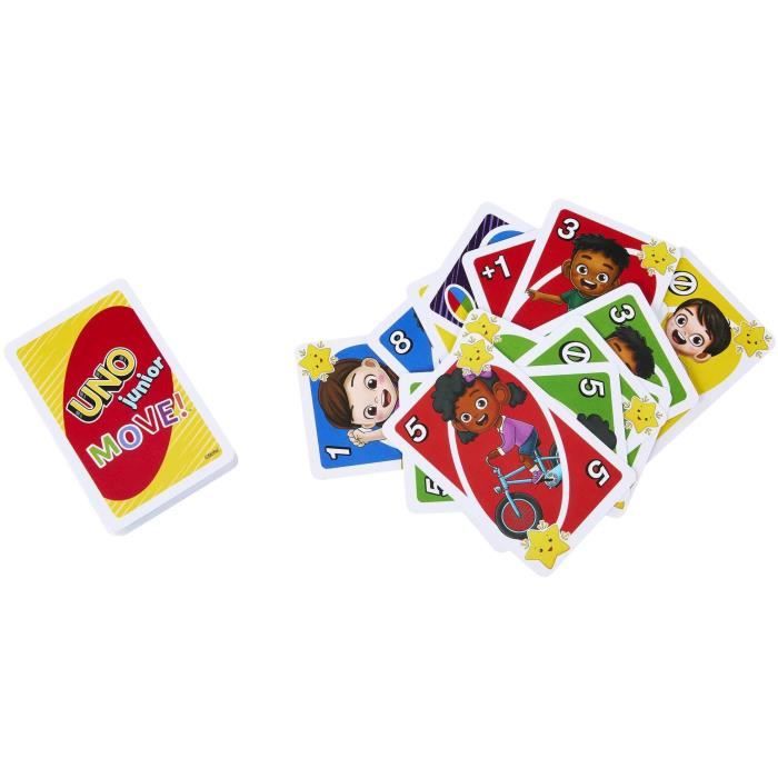 Mattel Games - UNO-UNO Junior Move!-Jeu de cartes pour enfants HNN03