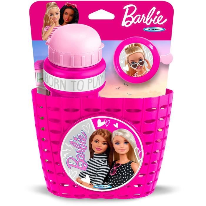 Set ludique comprenant une Corbeille + un bidon + une sonnette - MATTEL - BARBIE