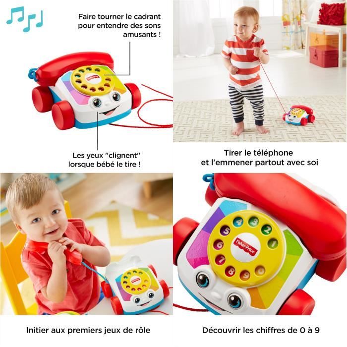 Fisher-Price - Le Téléphone Animé - Jouet d'éveil  - 12 mois et + FGW66