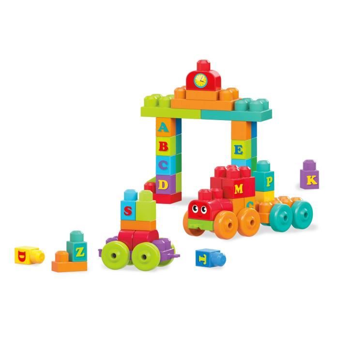 Mega Bloks - Le Train de l'Alphabet - Jouet de construction - 12 mois et + FWK22