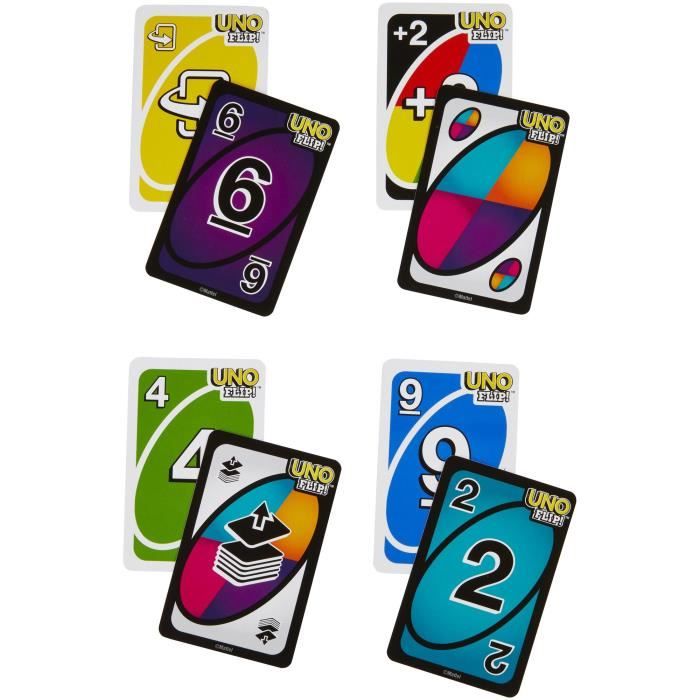 Mattel Games - Uno Flip Side - Jeu de cartes Familles - 7 ans et + GDR44