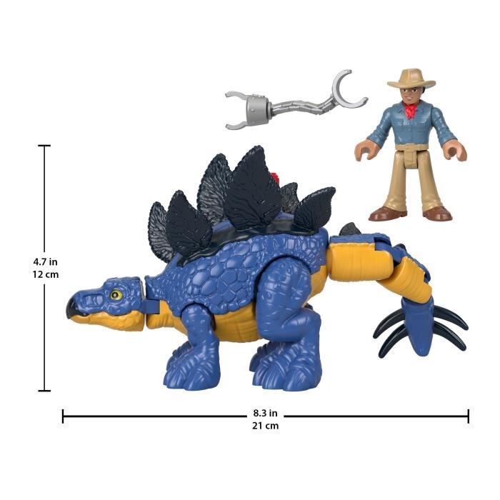 Imaginext-Jurassic World-Stégosaure et le Dr Grant GVV64