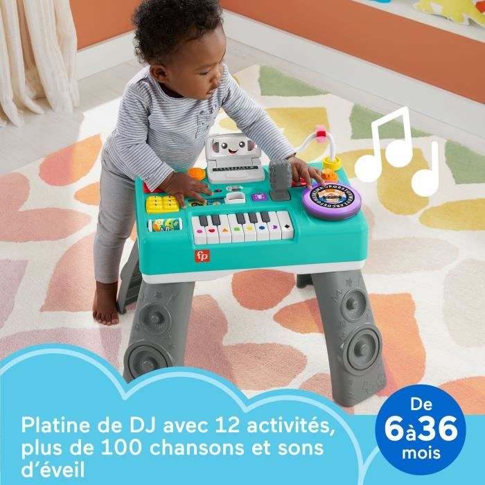 Fisher-Price-Ma Table d'Activités de DJ, version française HRB64