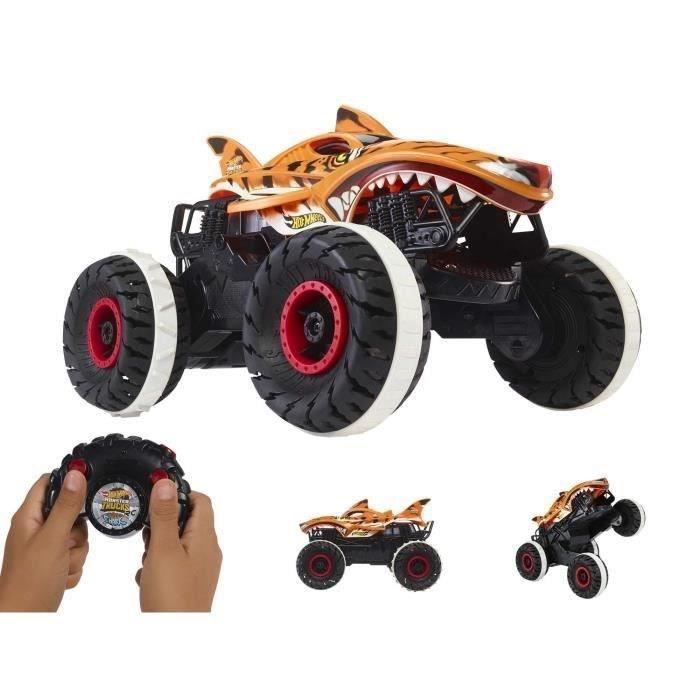 Hot Wheels-Monster Trucks-L'Inarretable Tiger Shark-Véhicule RC HGV87