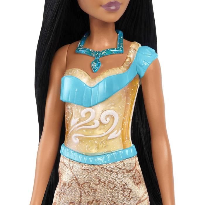 Pocahontas Poupée 29 cm, Mattel Poupée Disney Princesses habillage et accessoires HLW07