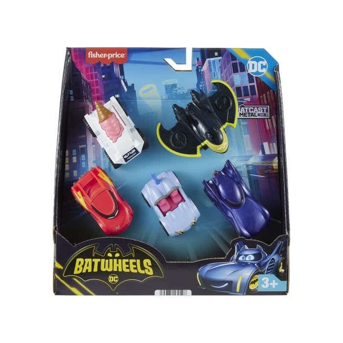 Fisher-Price-Assortiment de Véhicules Batwheels-5 véhicules (1/55) HML20