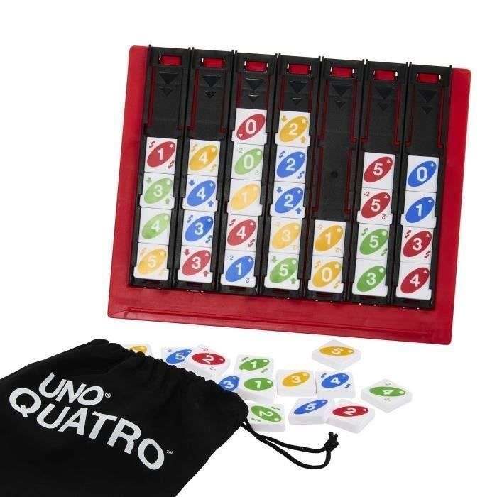 Mattel Games - UNO-Quatro-Jeu pour adulte, soirée en famille et soirée jeux HPF82