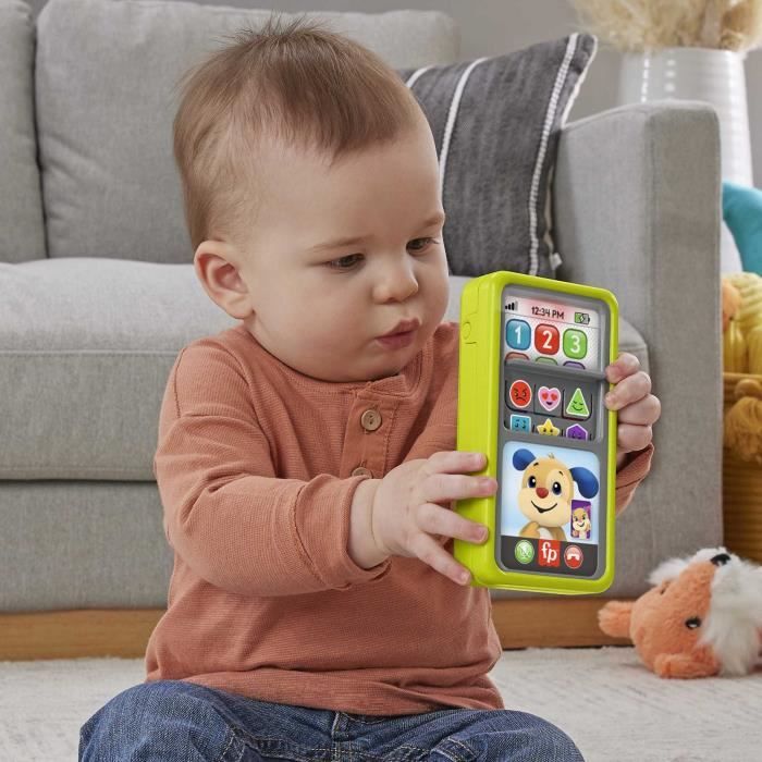 Fisher-Price-Mon Smartphone 2 en 1-Téléphone musical pour enfants HNL44