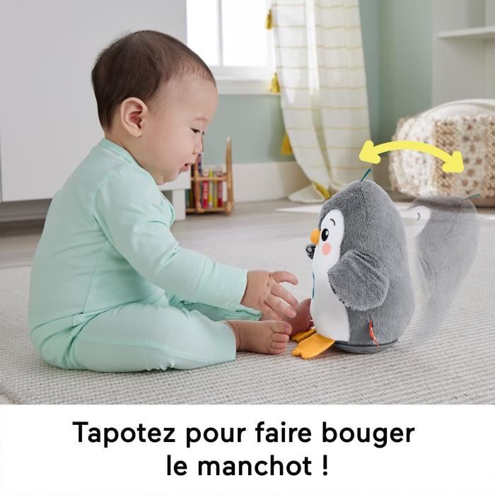 Fisher-Price-Mon Pingouin d'Éveil-Peluche Musicale HNC10