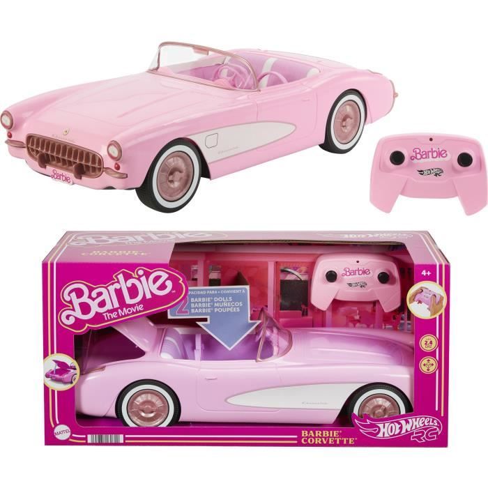 Hot Wheels-Corvette Barbie radiocommandée-Tirée du film Barbie HPW40