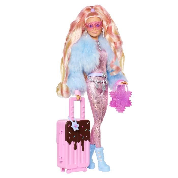 Barbie-Barbie Extra Cool-Poupée voyage en tenue d'hiver HPB16