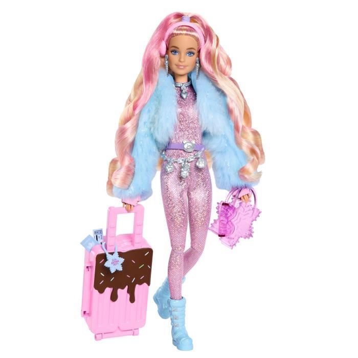 Barbie-Barbie Extra Cool-Poupée voyage en tenue d'hiver HPB16