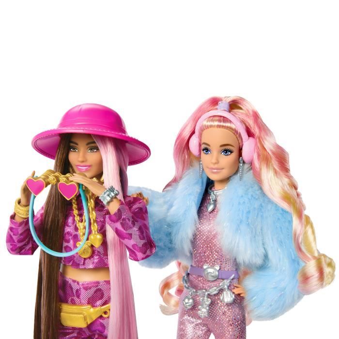 Barbie-Barbie Extra Cool-Poupée voyage en tenue d'hiver HPB16