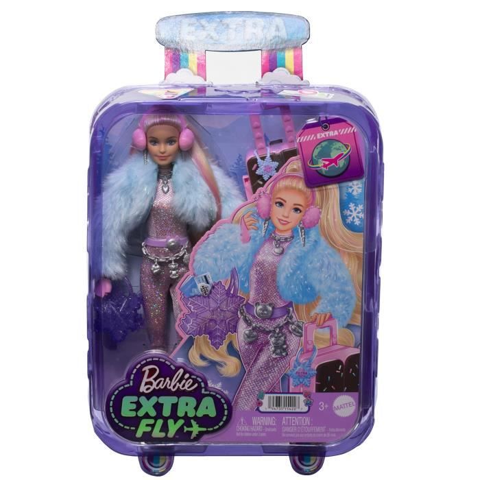 Barbie-Barbie Extra Cool-Poupée voyage en tenue d'hiver HPB16