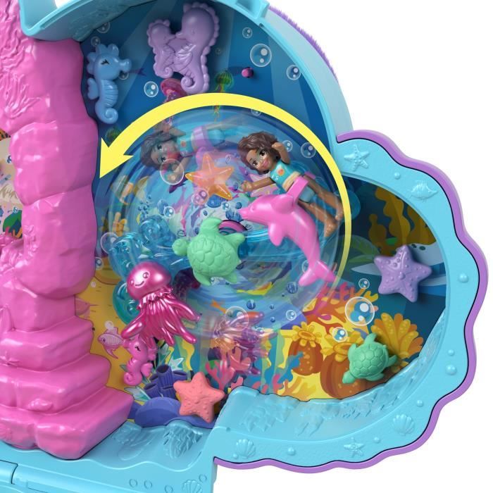 Polly Pocket-Papa et moi-Sac surprises hippocampe et 2 mini-figurines HWP03