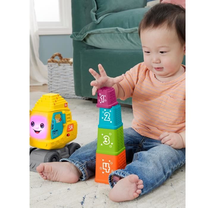 Fisher-Price-La Calculo'Grue-Blocs avec effets sonores et lumineux HXF48