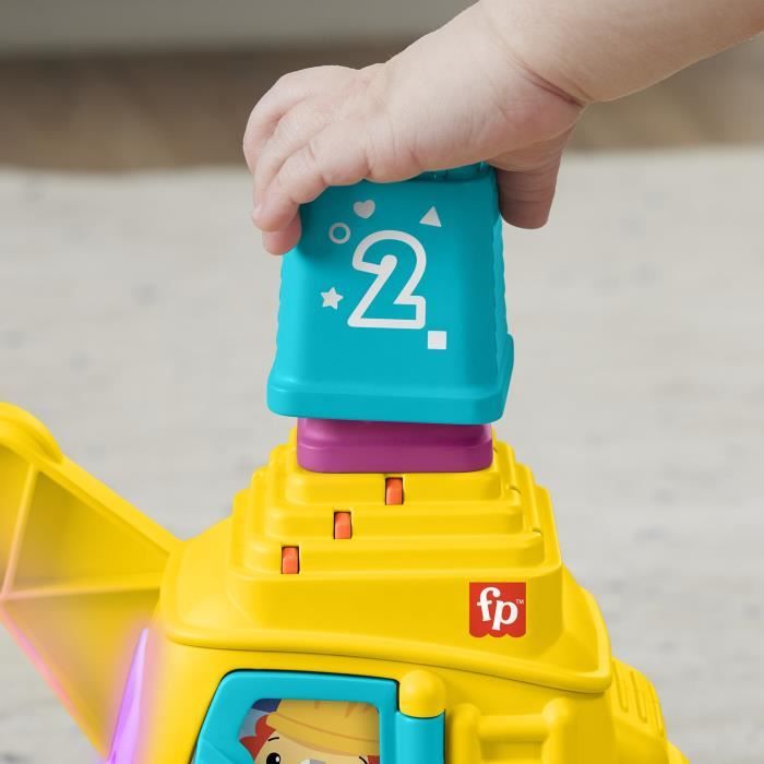 Fisher-Price-La Calculo'Grue-Blocs avec effets sonores et lumineux HXF48