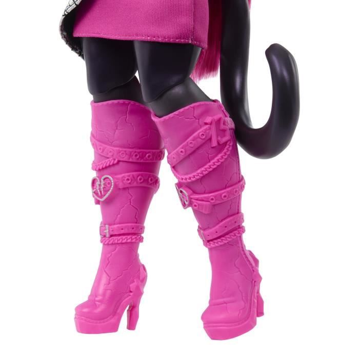 Monster High-Catty Noir-Poupée avec chat Amulette et accessoires HXH76