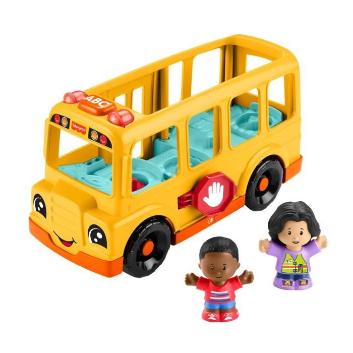 Fisher-Price Little People-Le Bus Scolaire-Véhicule musical a pousser HYT03