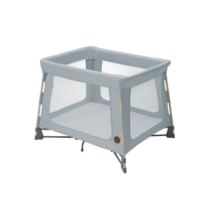 MAXI-COSI Swift ECO, Lit de voyage 3 en 1: Berceau, Lit et Parc, léger et pliable, De la naissance a 3.5 ans, Beyond Grey