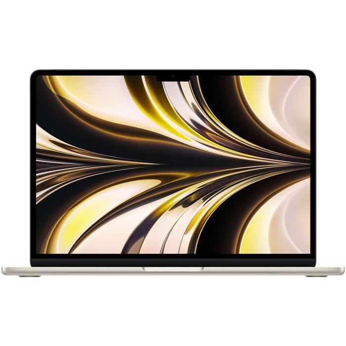 Apple - 13,6'' MacBook Air M2 - RAM 16Go - Stockage 256Go - CPU 8 coeurs - GPU 8 coeurs - Starlight