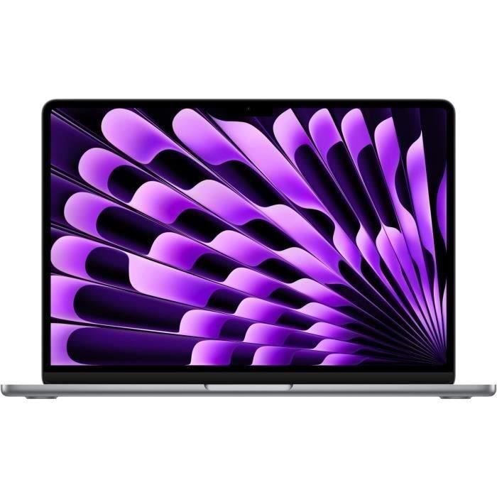 Apple - 13,6'' MacBook Air M3 - RAM 16Go - Stockage 256Go - CPU 8 coeurs - GPU 8 coeurs - Gris sidéral