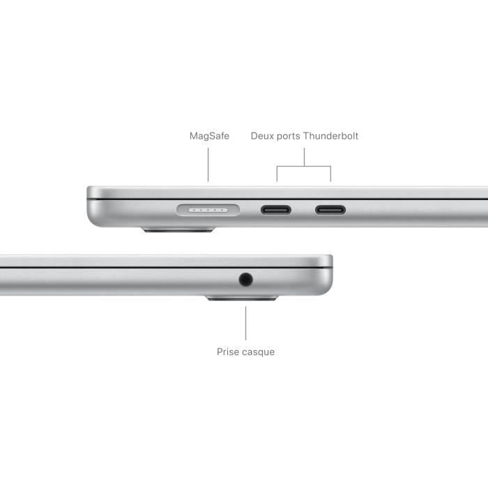 Apple - 15'' MacBook Air M3 - RAM 24Go - Stockage 512Go - CPU 8 coeurs - GPU 10 coeurs - Starlight