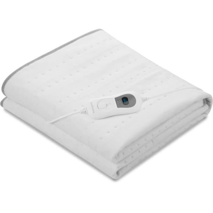 Surmatelas chauffant MEDISANA HU 666 lavable 1 place 3 niveaux de températures arret automatique 150x80cm