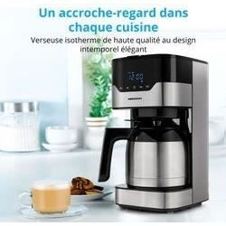 Cafetiere filtre programmable avec carafe - MEDION - MD 18458 - isotherme - 900W - 1,2 L