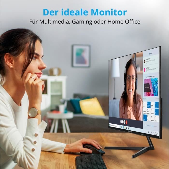 Moniteur grand écran - MEDION - AKOYA P52424 MD 20152 - 60,5 cm (24'') Full HD - HDR10 - DP - HDMI