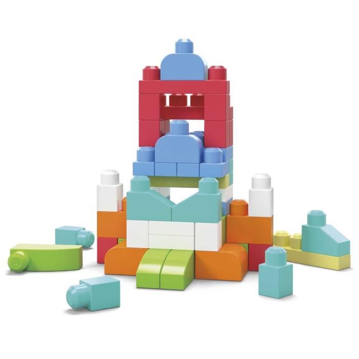 Mega Bloks - Sac Medium Rose 60 briques - Briques de construction  - 12 mois et + DCH54