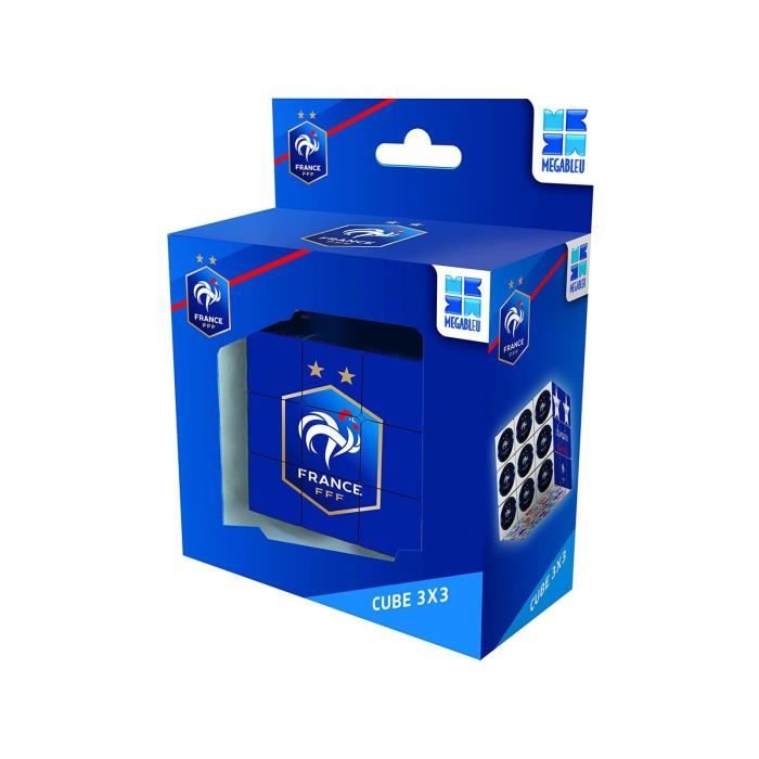 Cube 3x3 Equipe de France - Megableu - Casse-tete Rubik's - Supportez les Bleus !