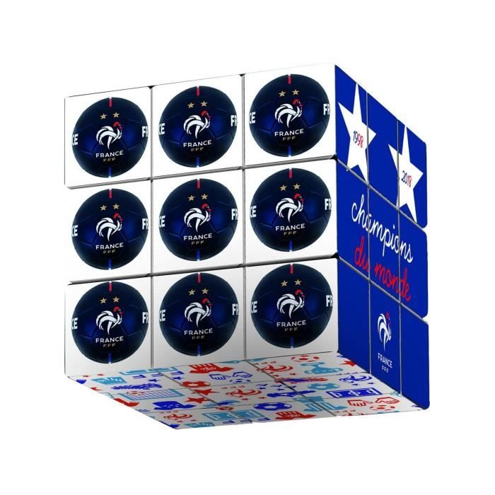 Cube 3x3 Equipe de France - Megableu - Casse-tete Rubik's - Supportez les Bleus !