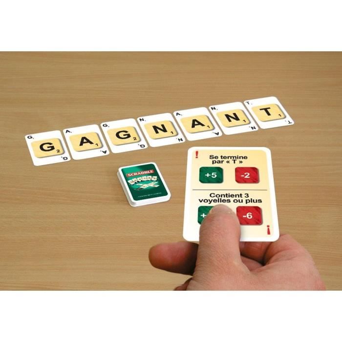 Scrabble cartes - 3 jeux en 1 - MEGABLEU