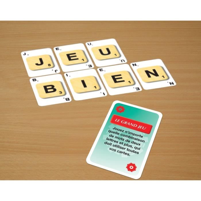 Scrabble cartes - 3 jeux en 1 - MEGABLEU