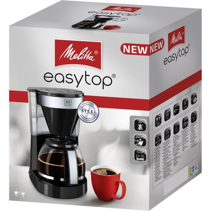 Cafetiere filtre MELITTA Easy Top II 1023-04 - 1050 W - Noir - 10 tasses