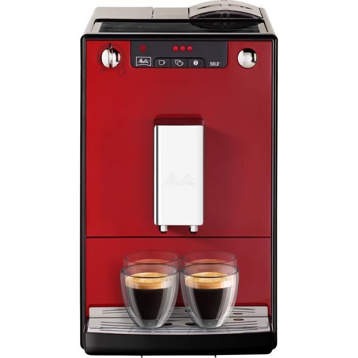 Machine a Café broyeur a Grain MELITTA Solo - Rouge Chili