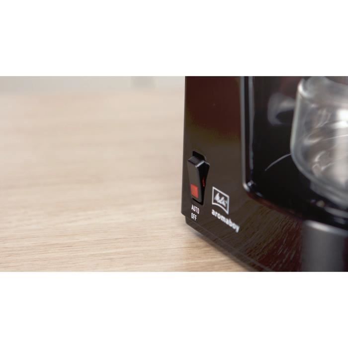 Cafetiere a filtre MELITTA Aromaboy 1015-02 Noir - 2 tasses - 500W - Verseuse en verre