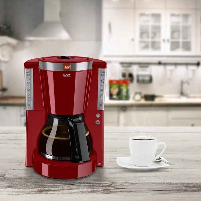 Cafetiere filtre MELITTA Look IV Selection - Rouge - 15 tasses - 1000W