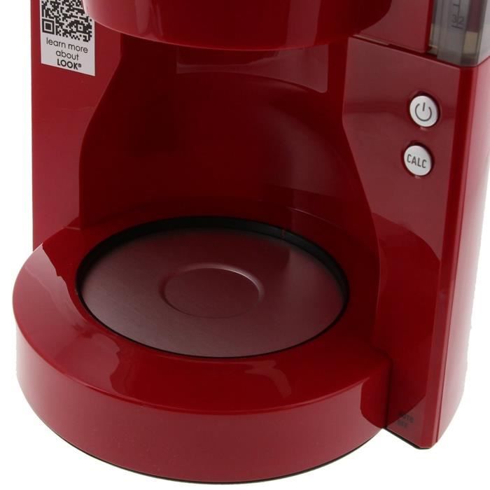 Cafetiere filtre MELITTA Look IV Selection - Rouge - 15 tasses - 1000W