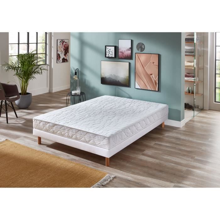 Ensemble matelas + sommier 140 x 190 cm - Mémoire de forme - DORMIPUR MEMORYTECH