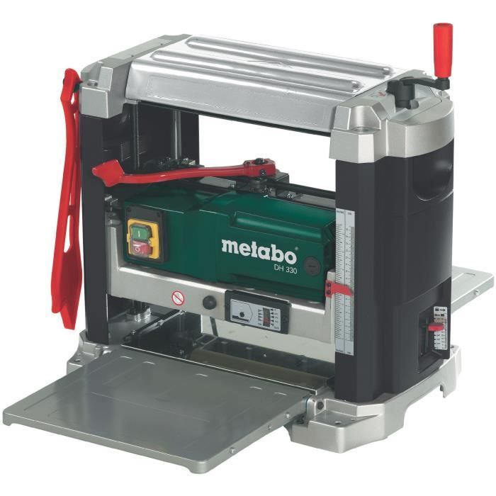 Rabot de chantier METABO DH 330 - 1800 W - Réglage précis de l'épaisseur de copeau